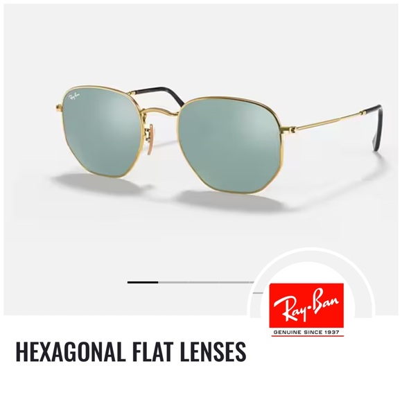 Ray-Ban Accessories - RAY BAN HEXAGONAL FLAT LENSES NEW